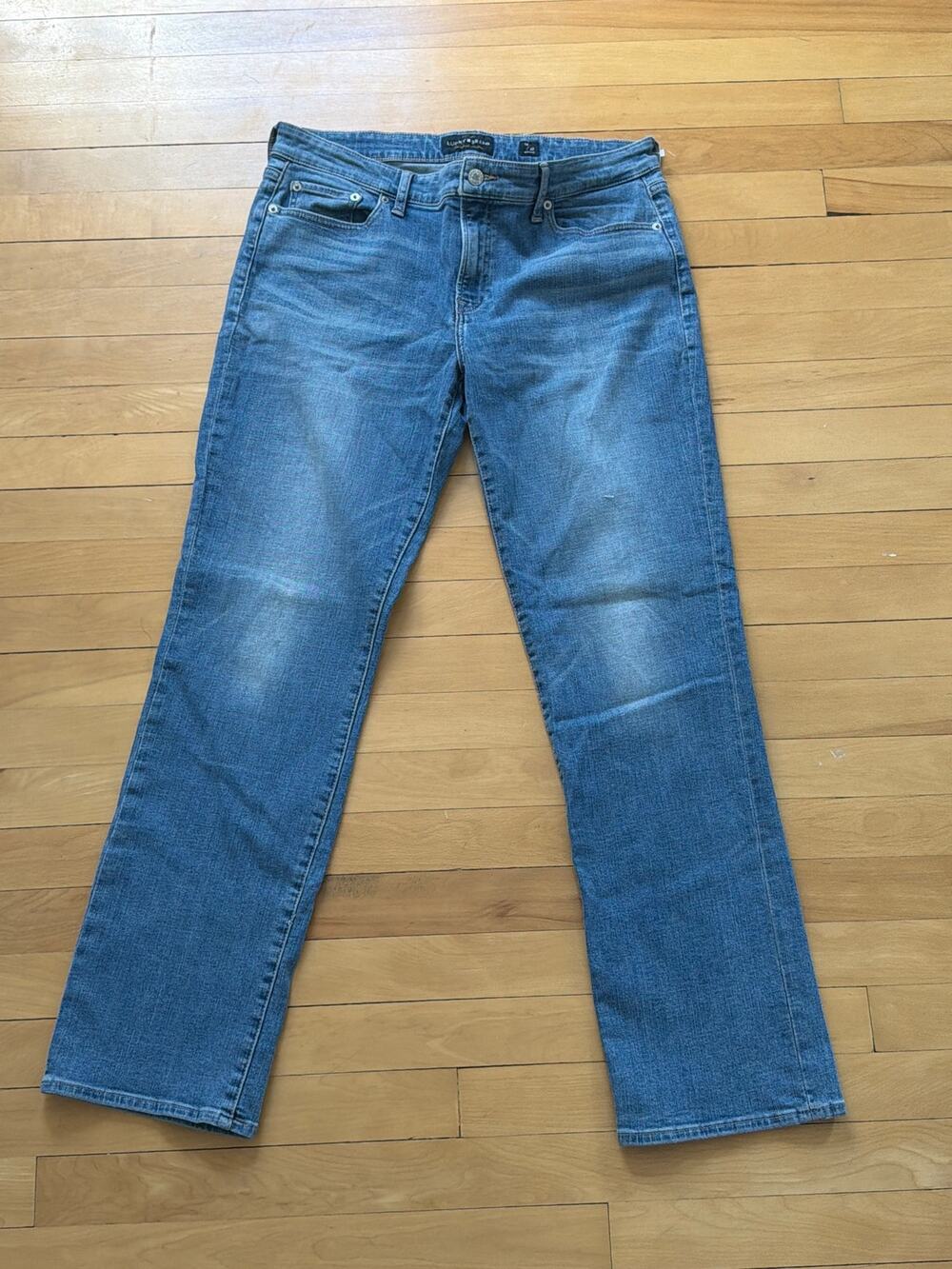 Lucky Brand Size 14 Sweet Straight Mid Rise Light Wash Jeans